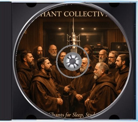 Gregorian Chants for Sleep, Study and Relaxation - CD Part 1 of 2 — CD and inside tray