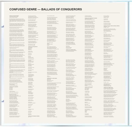 Ballads of Conquerors — Lyrics insert