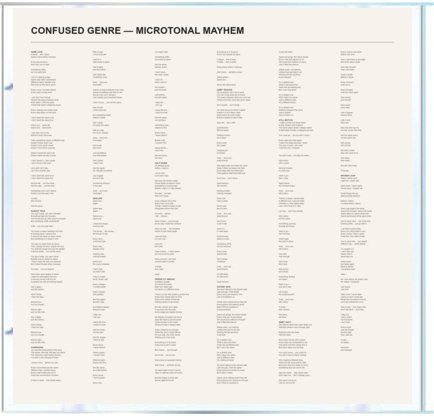 Microtonal Mayhem — Lyrics insert