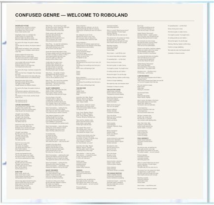 Welcome to Roboland — Lyrics insert