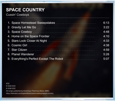 Space Country — Back cover