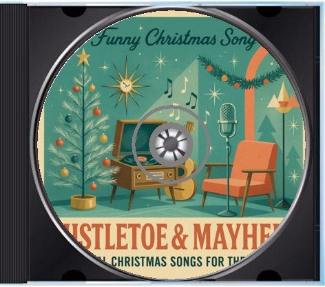 Mistletoe & Mayhem (Original Christmas Songs For The People) — CD and inside tray