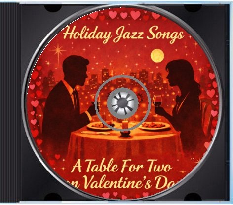 A Table For Two on Valentine's Day — CD and inside tray