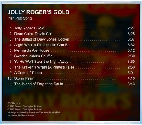 Jolly Roger's Gold — Back cover