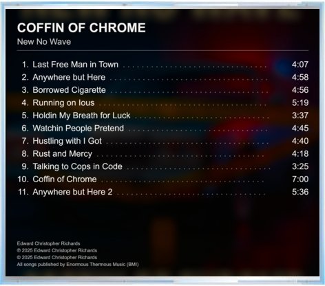 Coffin of Chrome — Back cover